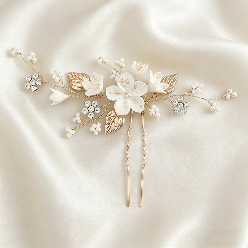 Vintage Items - Bride Headpiece Hairpin Pearl Harbor Style