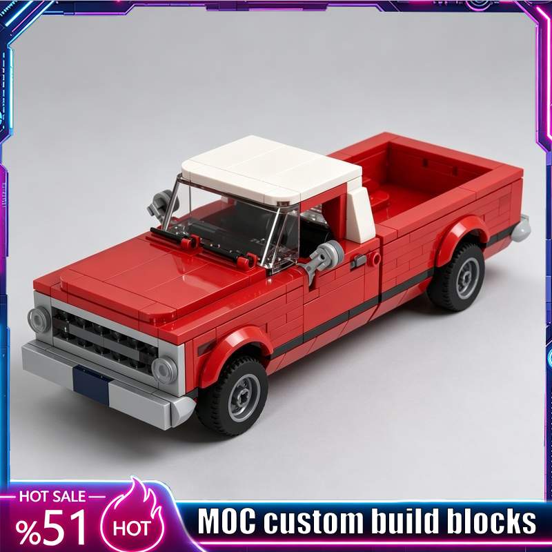 Vintage Collectible Trucks - 442PCS Vintage Pickup Truck MOC Vehicle