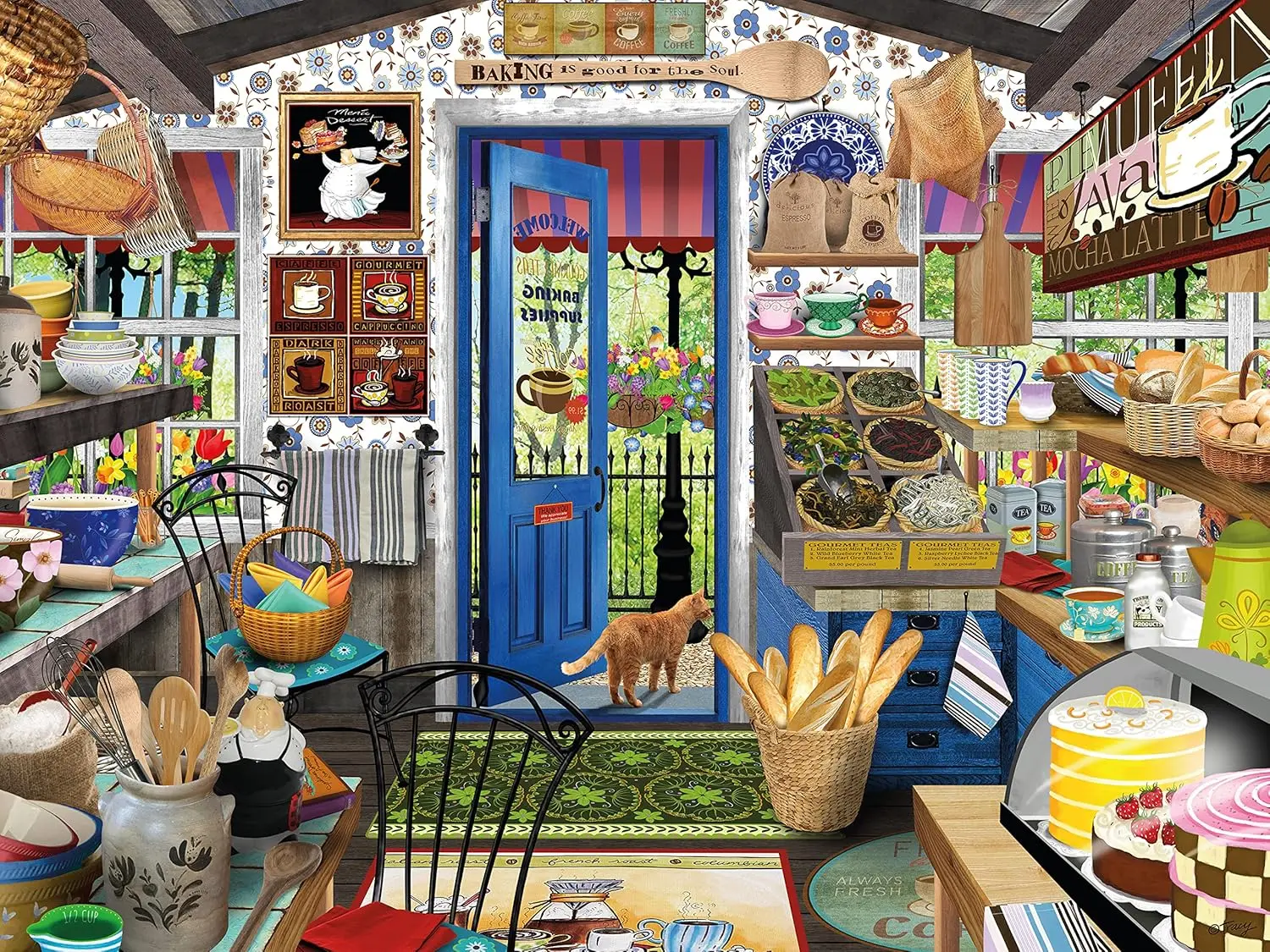 Cozy Vintage Bakery Shop Woode - Vintage Collectible Shop recension och pris