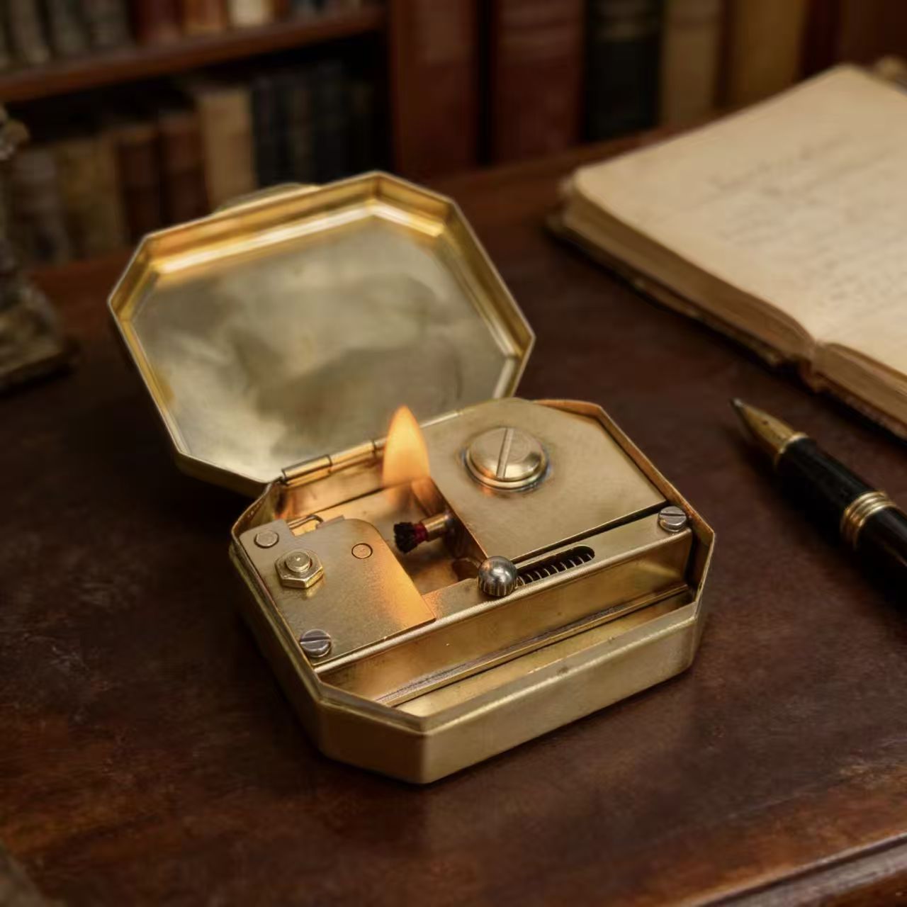 Vintage Pure Copper Gear Keros - Vintage Collectible Lighters recension och pris