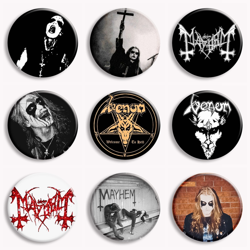 Rock Mayhem Band Soft Button P - Collectible Vintage Brooches recension och pris