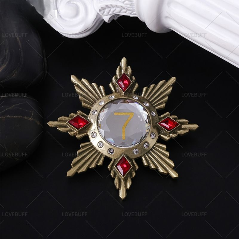 Golden Star Shaped Number 7 Br - Collectible Vintage Brooches recension och pris