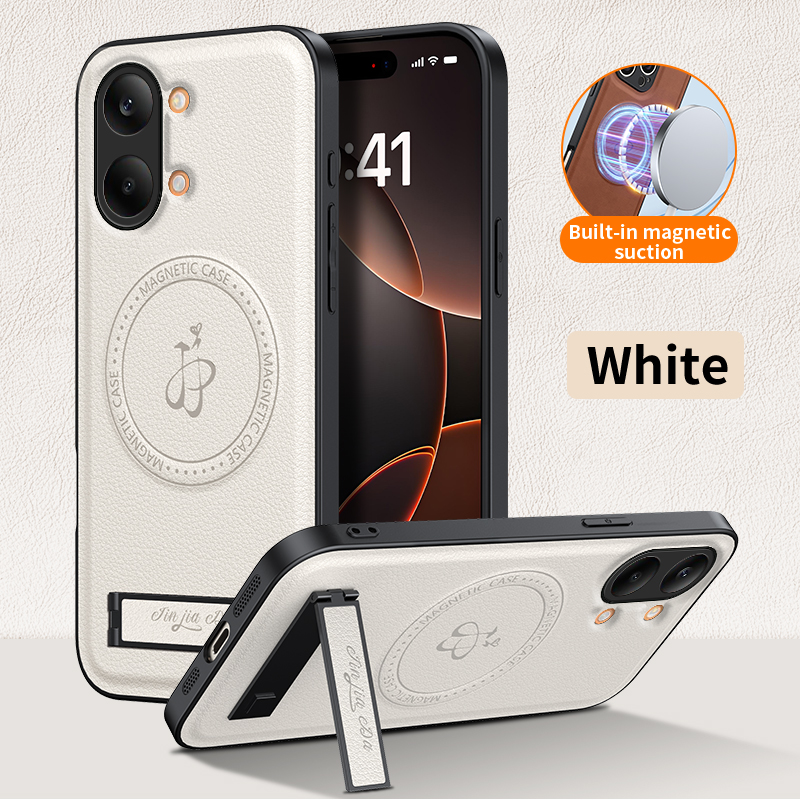 Luxury Leather Stand Phone Cas - Camera Leather Case recension och pris