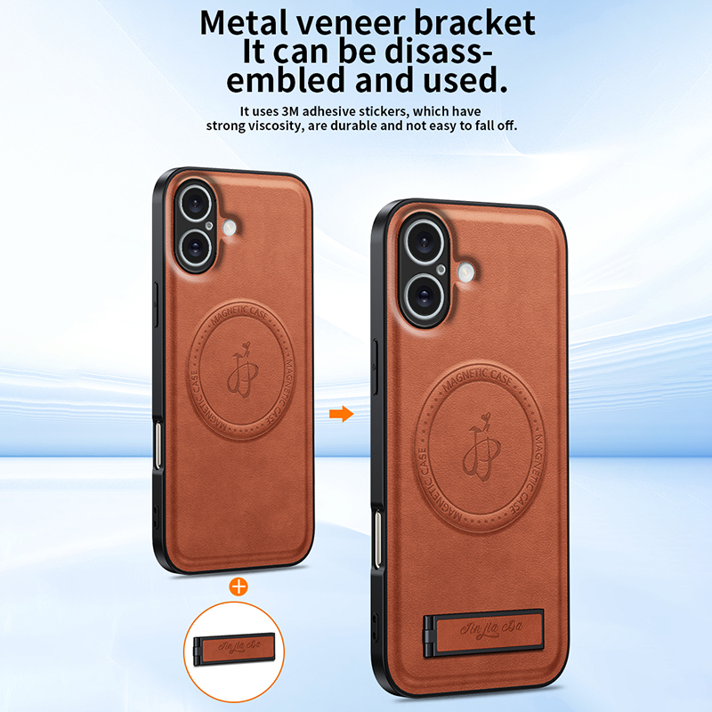 Luxury Leather Stand Phone Cas - Camera Leather Case recension och pris
