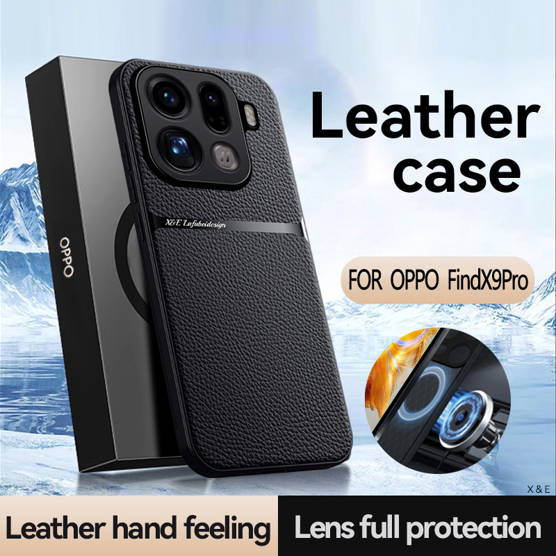 For OPPO Find X9 Pro X9 Case   - Camera Leather Case recension och pris