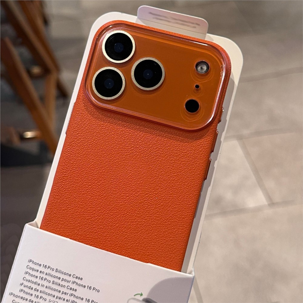 Luxury HD Hard Glass Camera Ca - Camera Leather Case recension och pris