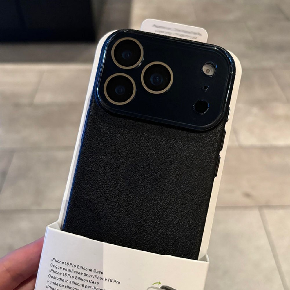 Luxury HD Hard Glass Camera Ca - Camera Leather Case recension och pris