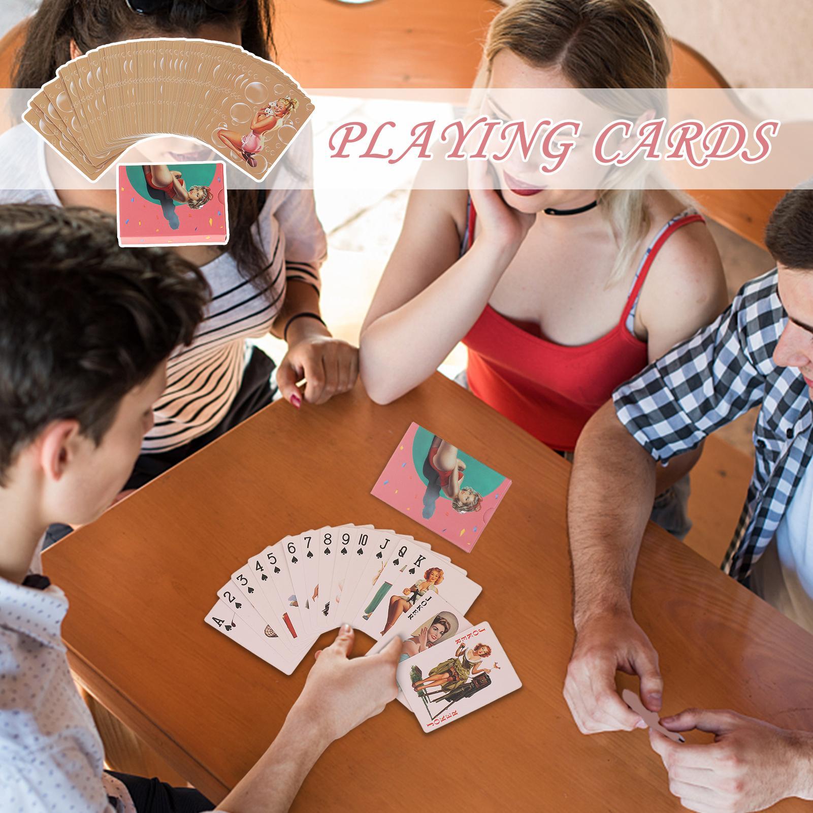 Vintage Deck Cards Retro Poker - Vintage Collectible Board Games recension och pris