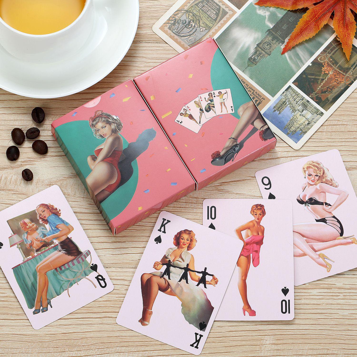 Vintage Deck Cards Retro Poker - Vintage Collectible Board Games recension och pris