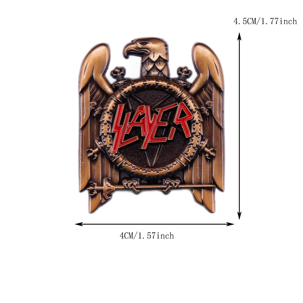 1pc Retro Heavy Metal Band Pop - Collectible Vintage Brooches recension och pris