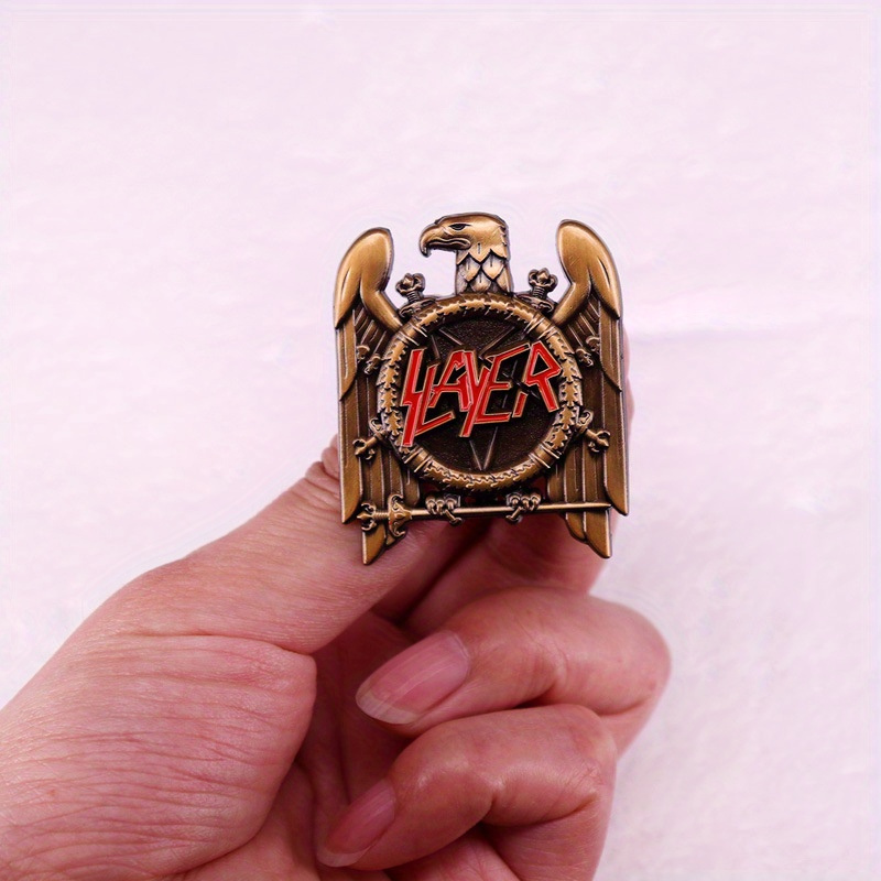 1pc Retro Heavy Metal Band Pop - Collectible Vintage Brooches recension och pris