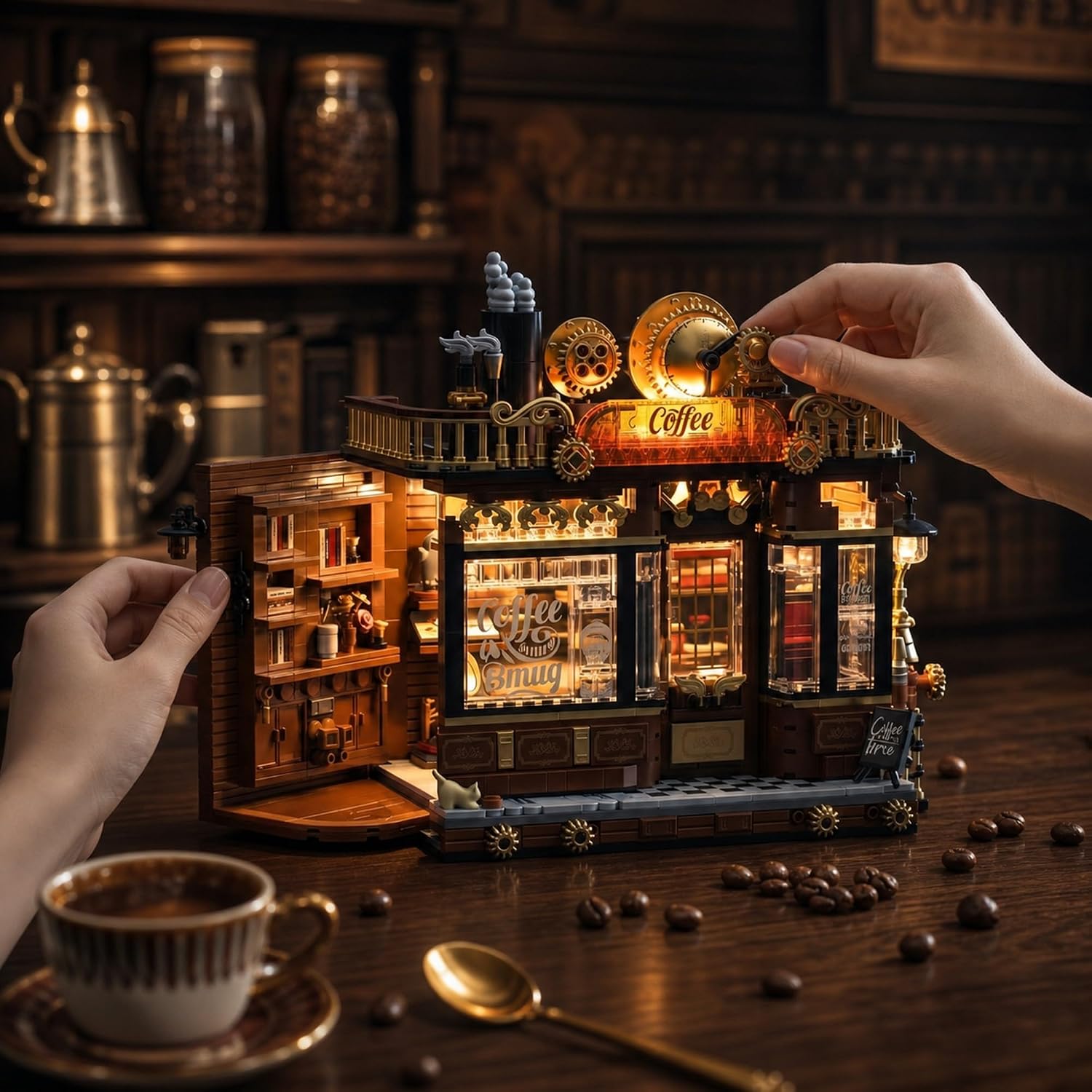 1606 Pcs Steampunk Corner Coff - Vintage Collectible Shop recension och pris