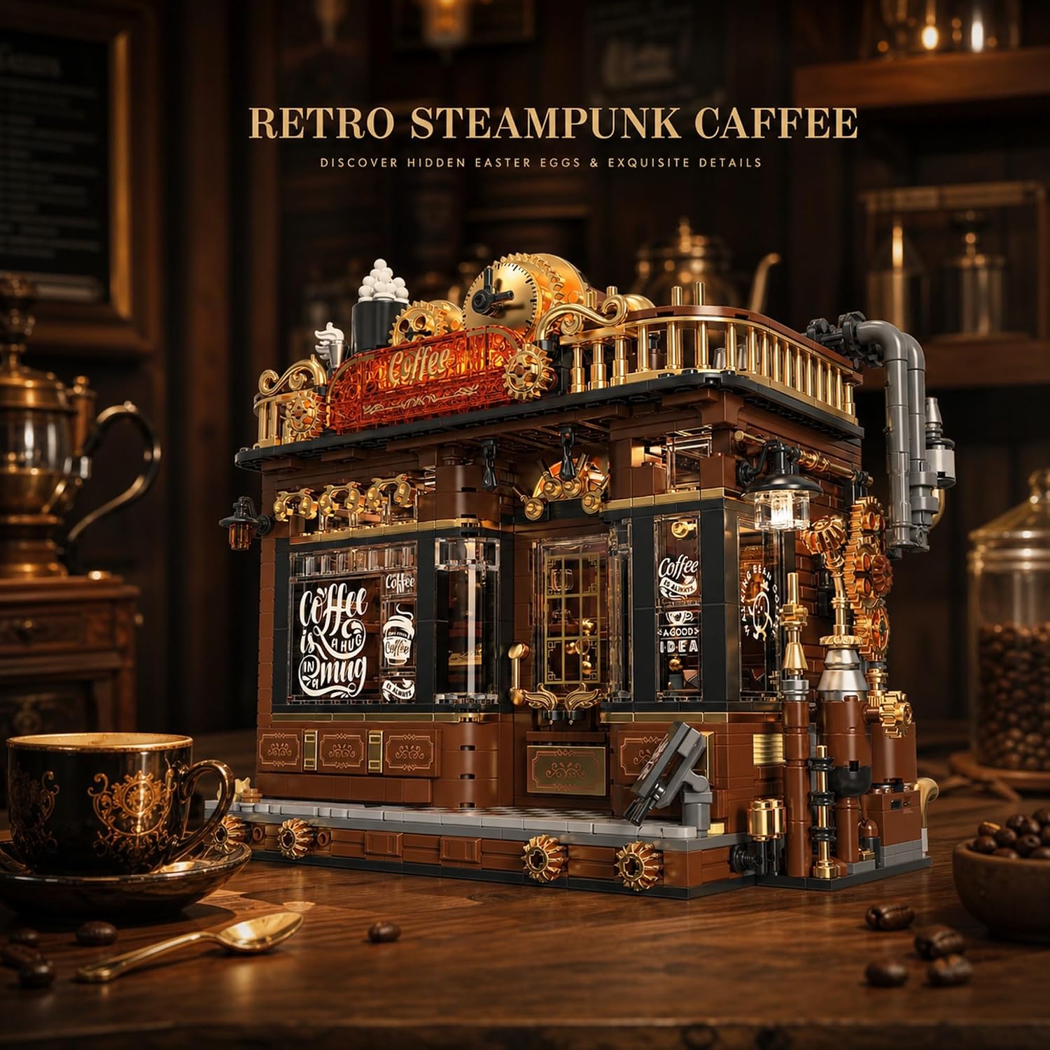 1606 Pcs Steampunk Corner Coff - Vintage Collectible Shop recension och pris