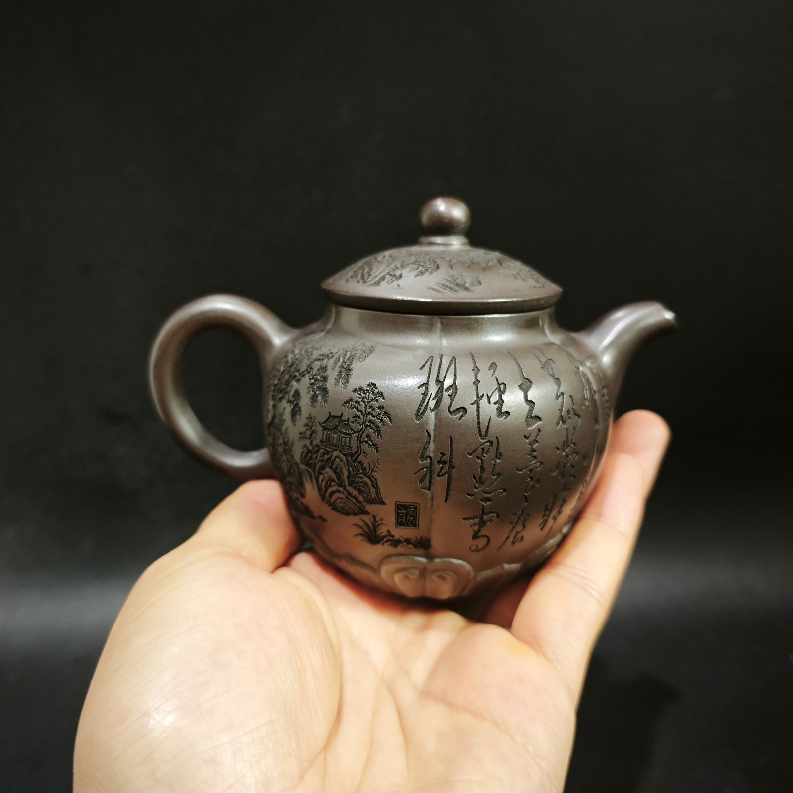 1972 Vintage Yixing Zisha Teap - Vintage Collectible Pottery recension och pris