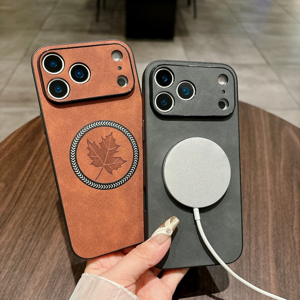 Magnetic Leather Case for iPho - Camera Leather Case recension och pris