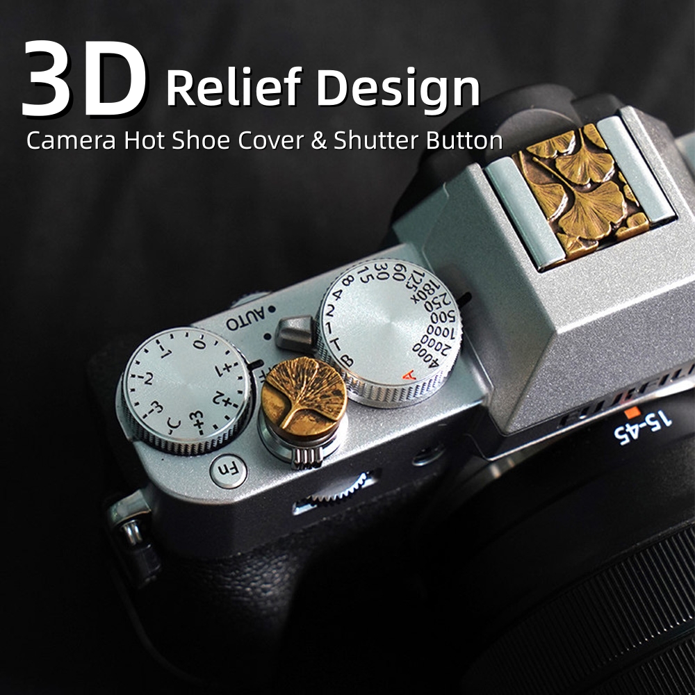 Metal Embossed Camera Hot Shoe - Lens Cap Vintage recension och pris