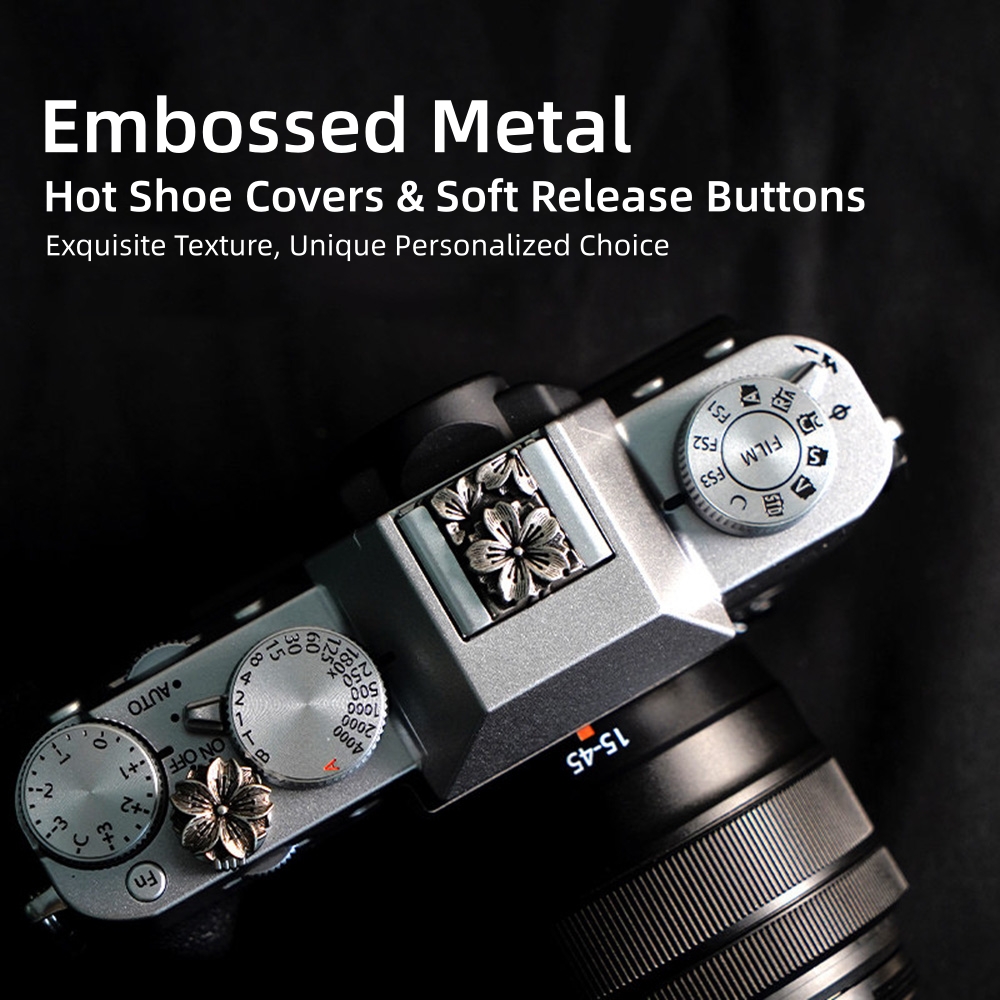 Metal Embossed Camera Hot Shoe - Lens Cap Vintage recension och pris
