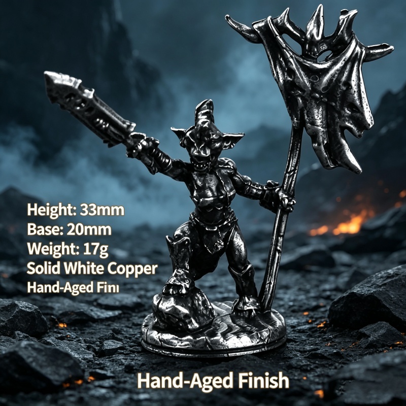 White Copper Goblin Warrior Mi - Vintage Collectible Board Games recension och pris