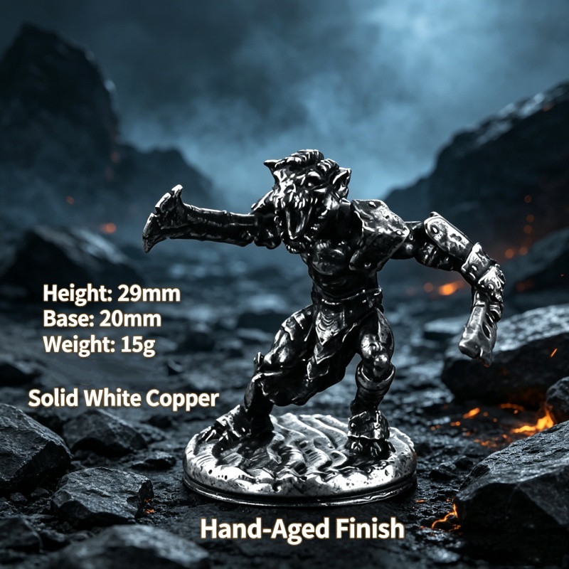 White Copper Goblin Warrior Mi - Vintage Collectible Board Games recension och pris