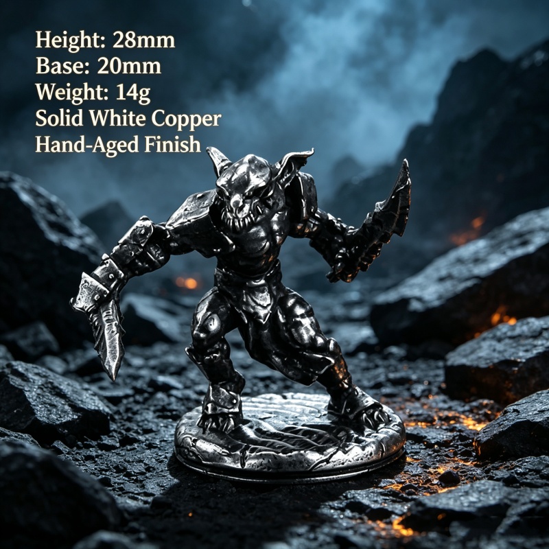 White Copper Goblin Warrior Mi - Vintage Collectible Board Games recension och pris
