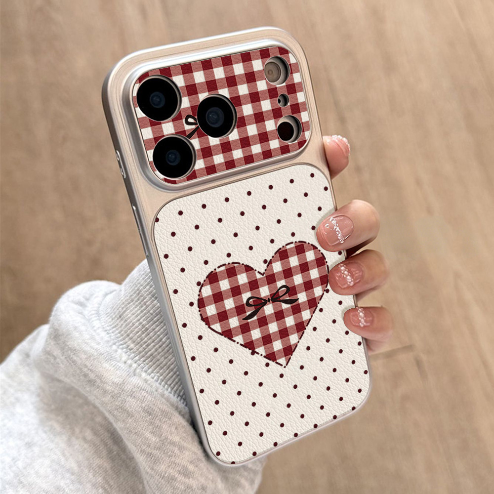 Sweet Cherry Bow Leather Phone - Camera Leather Case recension och pris