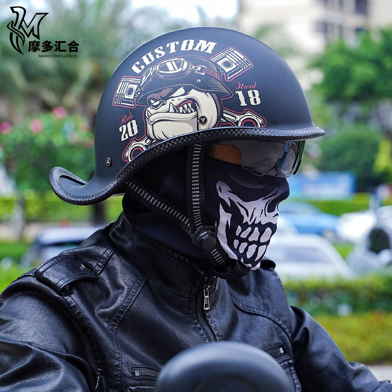 Retro Motorcycle Helmets for M - Lens Cap Vintage recension och pris