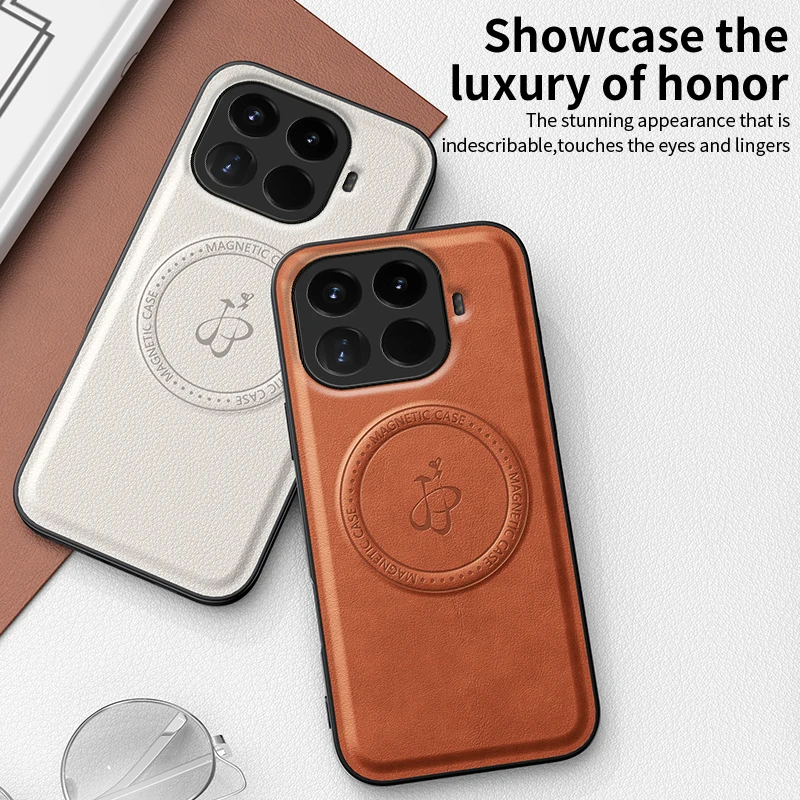 PU Leather Magnetic Case for X - Camera Leather Case recension och pris