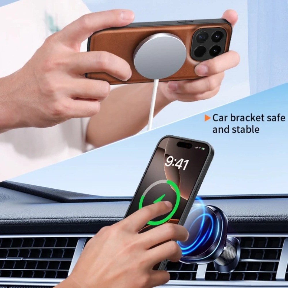 PU Leather Magnetic Case for X - Camera Leather Case recension och pris