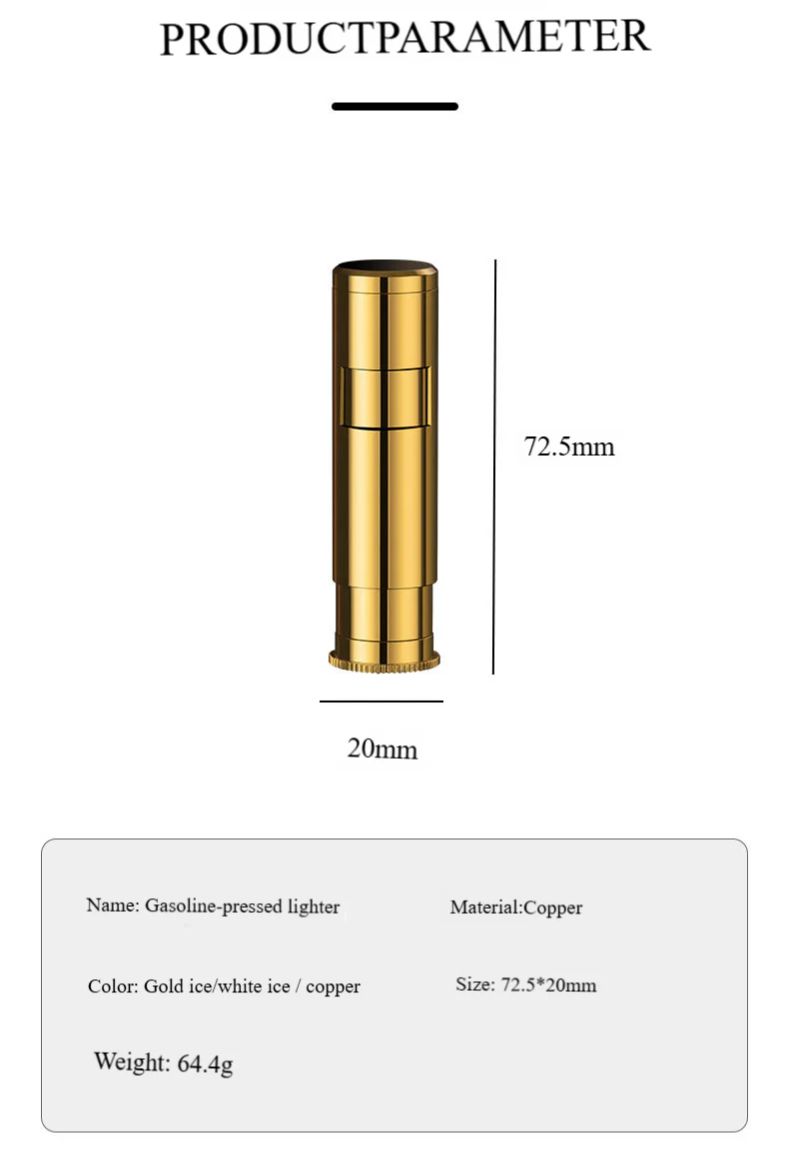 New Boutique Vintage Brass Cyl - Vintage Collectible Lighters recension och pris