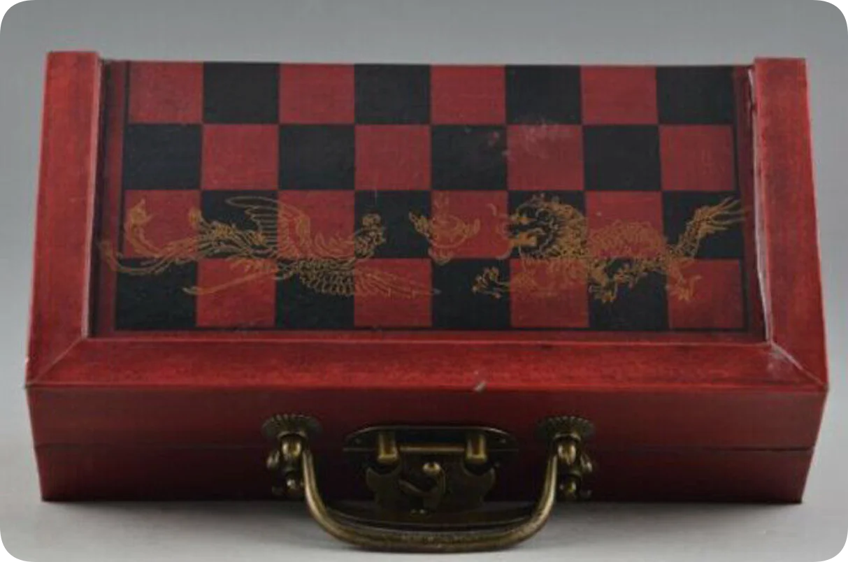 Foldable Vintage Chess Set Boa - Vintage Collectible Board Games recension och pris