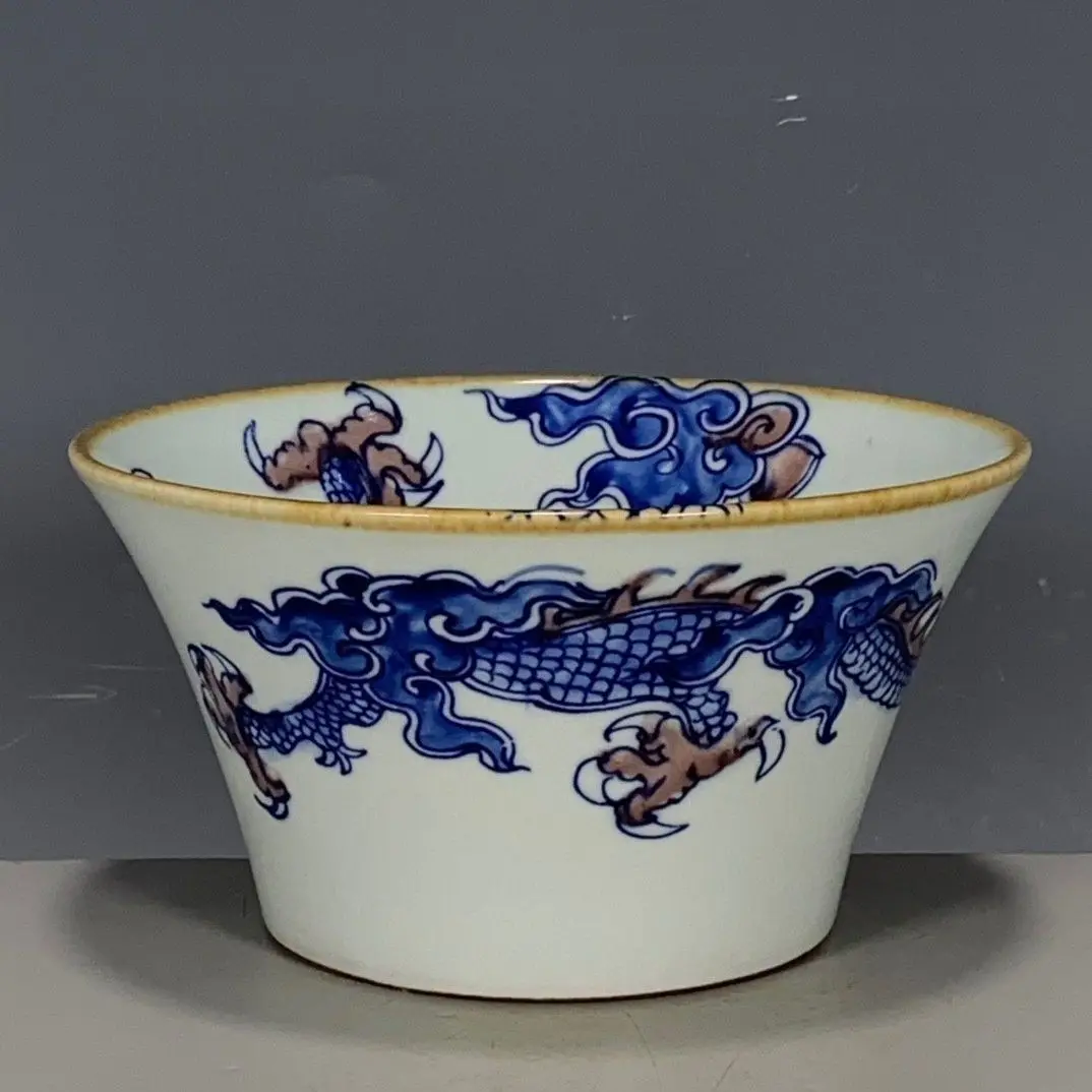 Qing Kangxi Style Blue & Coppe - Vintage Collectible Pottery recension och pris