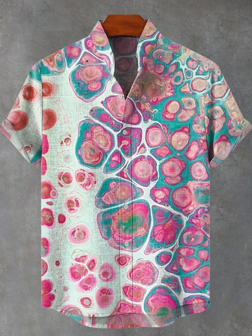 New Men's Short Sleeve Linen S - Vintage Collectible Shop recension och pris
