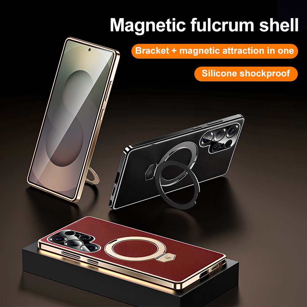 For Magsafe Magnetic Bracket P - Camera Leather Case recension och pris