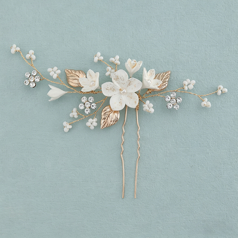 Bride Headpiece Hairpin Pearl  - Vintage Items recension och pris