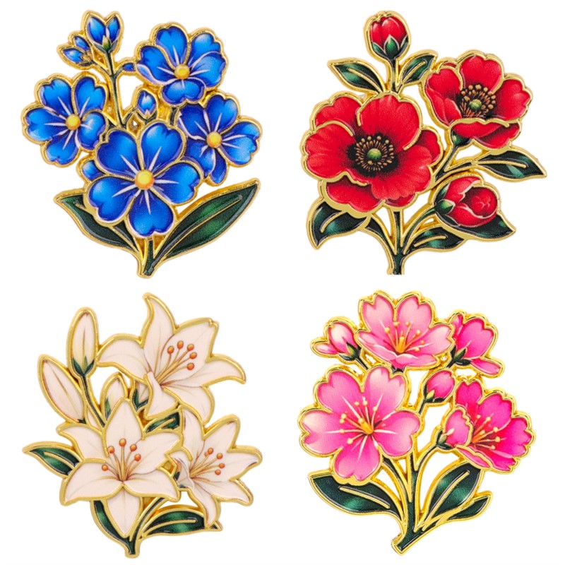 Cute Vintage Colorful Floral E - Vintage Items recension och pris