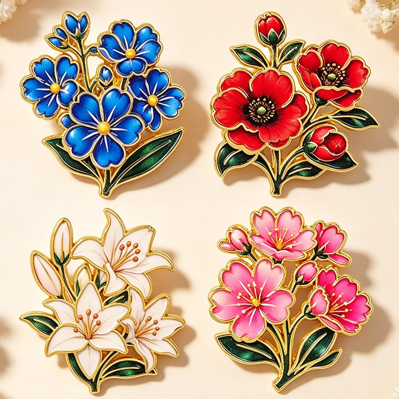 Cute Vintage Colorful Floral E - Vintage Items recension och pris