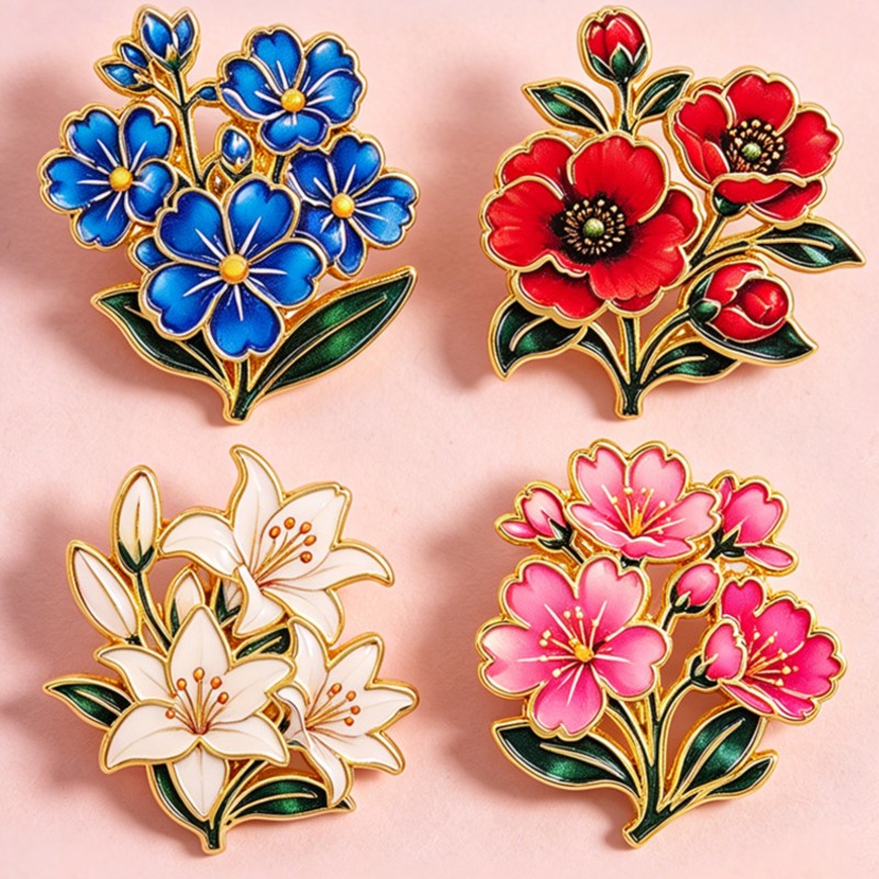 Cute Vintage Colorful Floral E - Vintage Items recension och pris