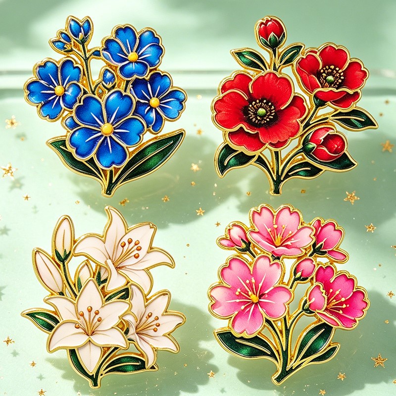 Cute Vintage Colorful Floral E - Vintage Items recension och pris