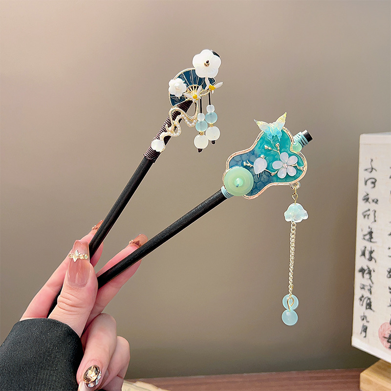Classic Tassel Hair Stick Blac - Vintage Collectibles For Sale recension och pris