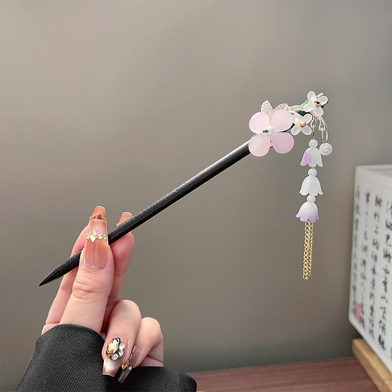 Classic Tassel Hair Stick Blac - Vintage Collectibles For Sale recension och pris