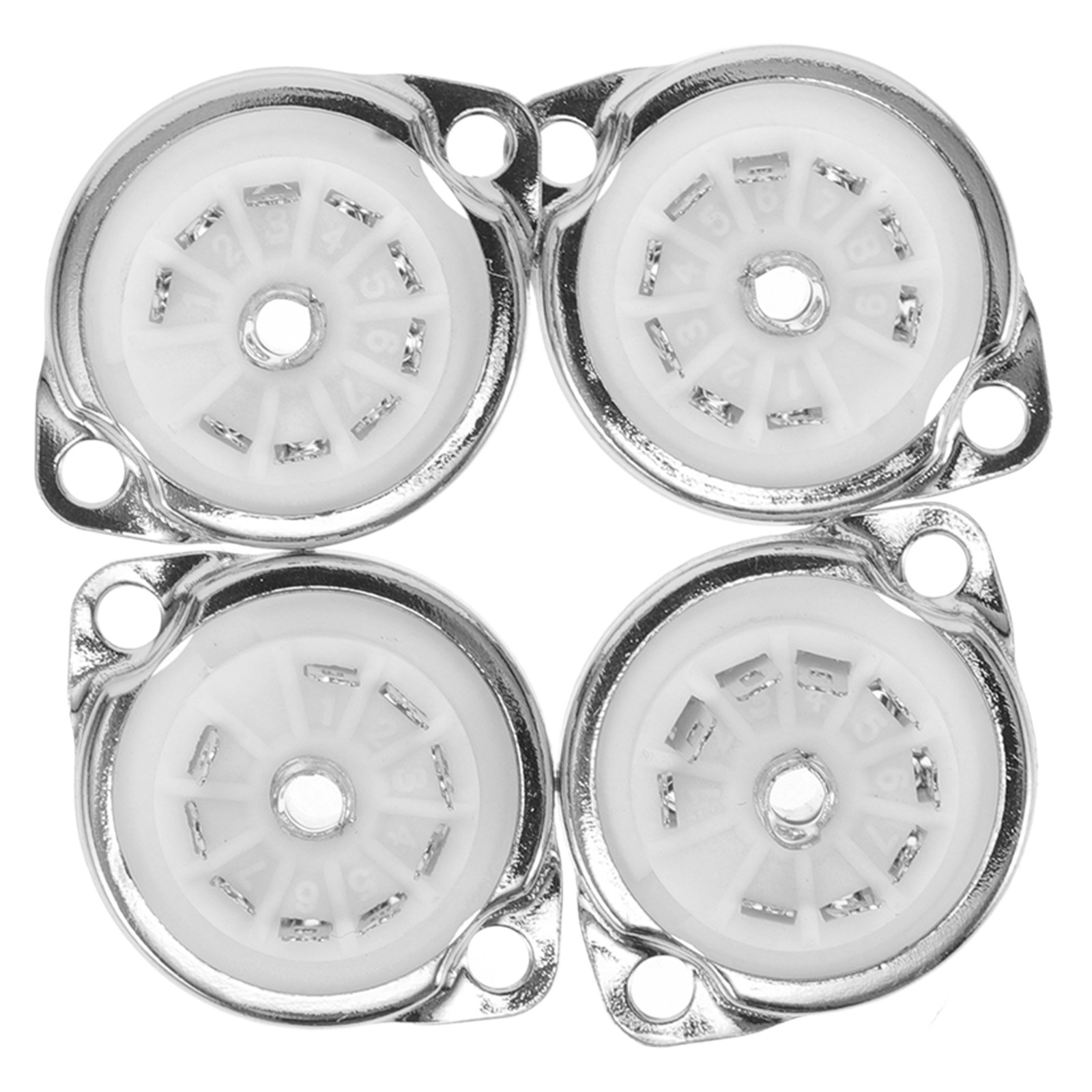 4Pcs 9-Pin Ceramic Tube Socket - Tube Amplifier Part recension och pris