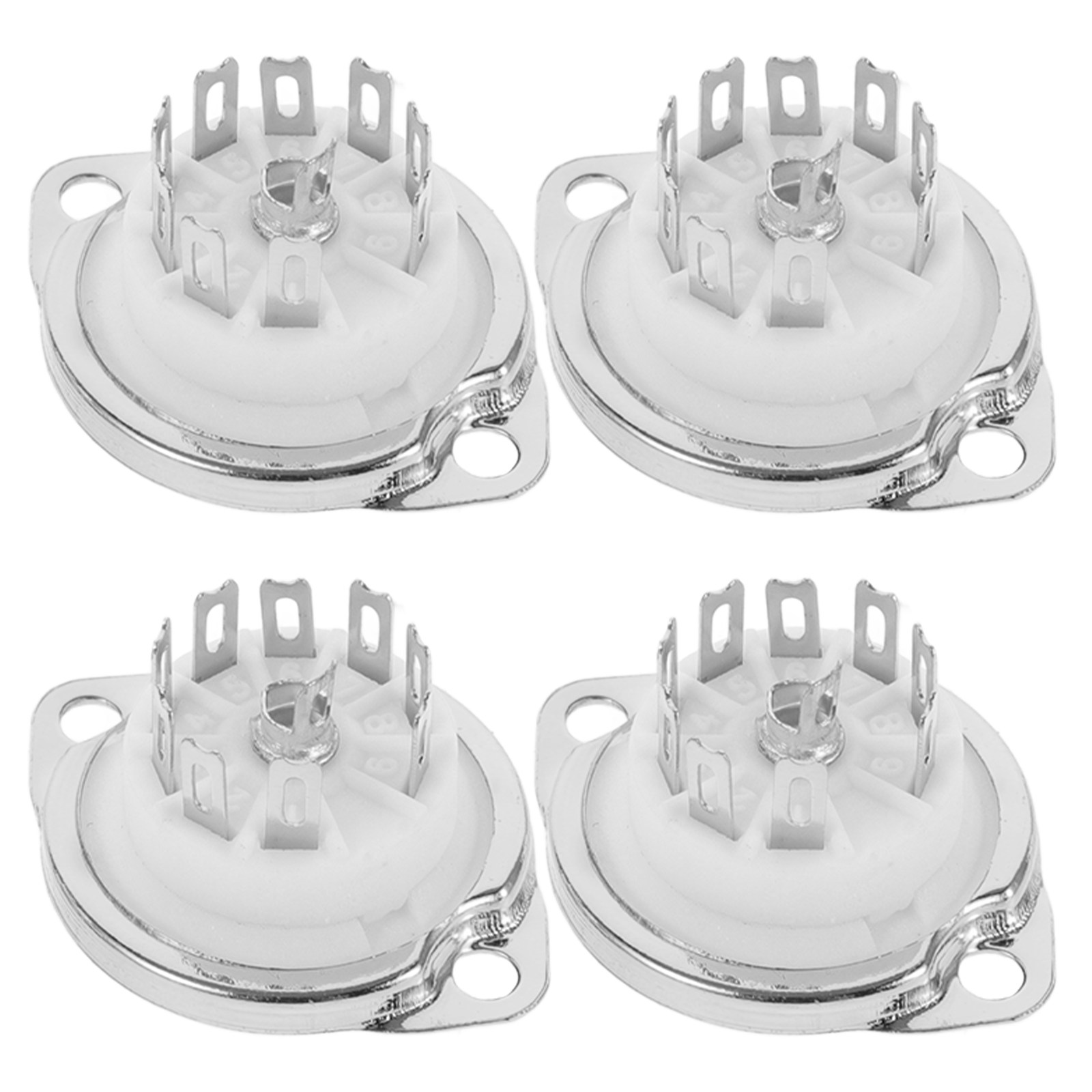 4Pcs 9-Pin Ceramic Tube Socket - Tube Amplifier Part recension och pris