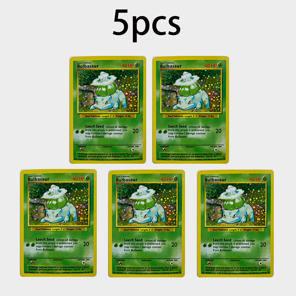 DIY PTCG TCG Cards Bulbasaur V - Vintage Pokemon Collectible recension och pris