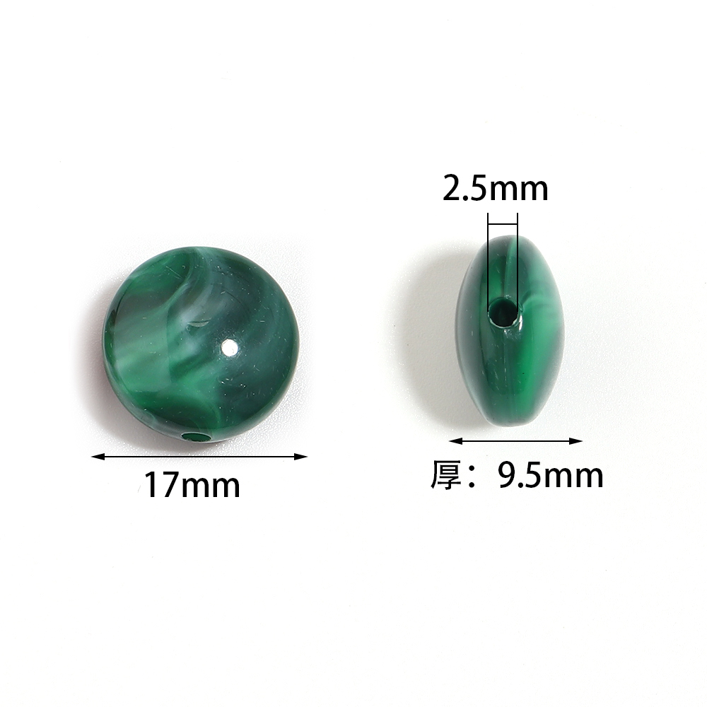 10pcs 17mm Flat Round Acrylic  - Vintage Collectibles For Sale recension och pris