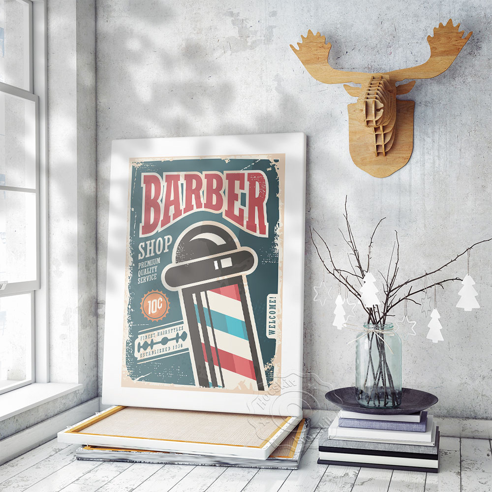 Barber Shop Vintage Art Collec - Vintage Collectible Shop recension och pris