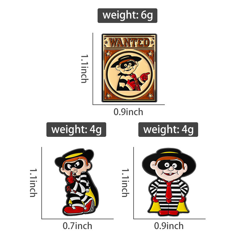 Vintage Hamburglar Enamel Pin  - Collectible Vintage Brooches recension och pris